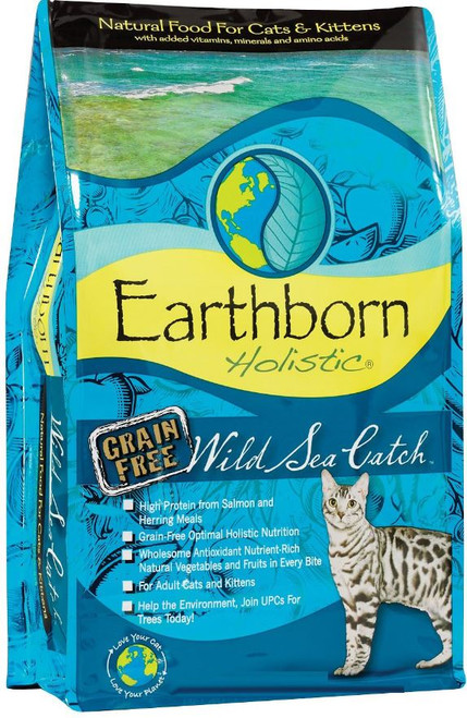 Earthborn Holistic Grain-Free Wild Sea Catch Recipe Dry Cat Food