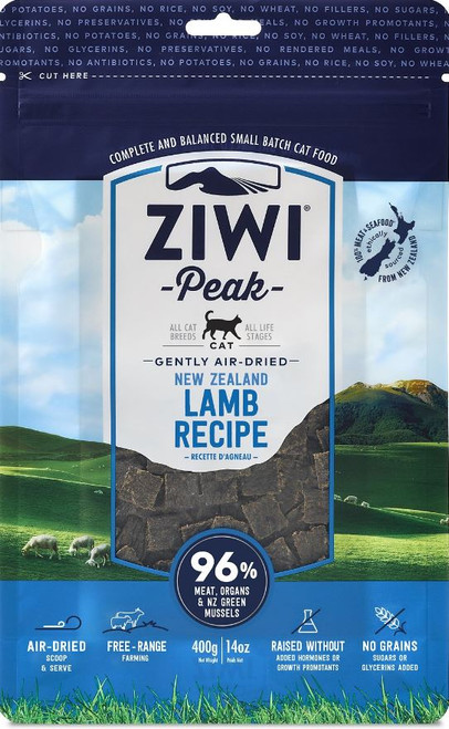 ZIWI Peak Air-Dried New Zealand Lamb Cat Food 14oz
