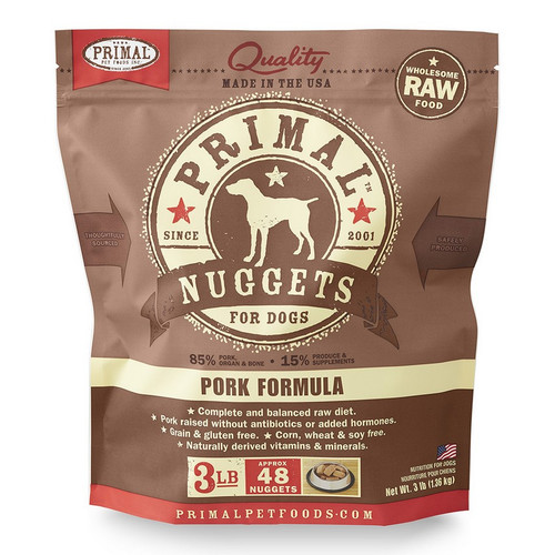 Primal Raw Frozen Canine Pork Formula Dog Food