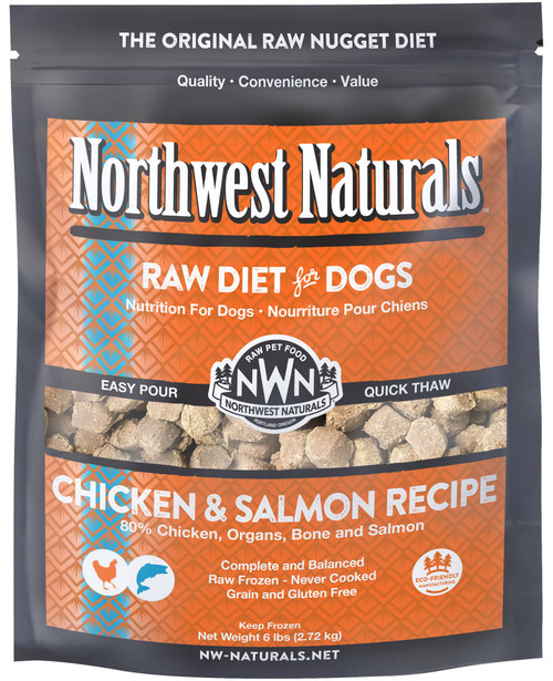 Northwest Naturals Chicken & Salmon Recipe Raw Frozen Dog Food
