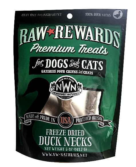 Northwest Naturals Freeze-Dried Duck Necks for Dogs & Cats 6ct