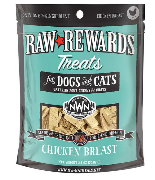 Northwest Naturals Raw Rewards Freeze-Dried Chicken Breast Dog & Cat Treats 3oz