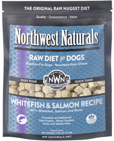 Northwest Naturals Whitefish & Salmon Recipe Raw Frozen Dog Food -  Northwest Pets