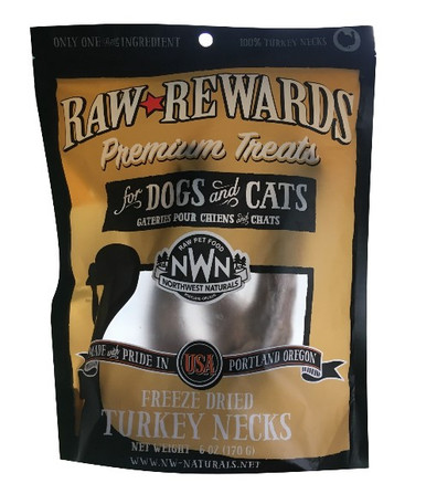Northwest Naturals Freeze-Dried Turkey Necks for Dogs & Cats 4ct