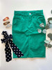 Colored Denim Skirt Spring Green *Girls*