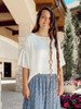 Grace White Flowy Blouse 