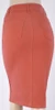 Colored Denim Skirt Terracotta *Womens* FINAL SALE
