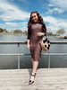 Modest Baseball Style Swim Dress Leopard *FINAL SALE*