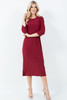 The Layering Dress *Burgundy*