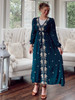 Bohemian Tassel Embroidered Dress *Green*