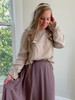 Simple Perfection Ruffle Blouse *Champagne* 