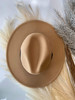 Mel Boutique Felt Brim Hat *Tan/Black*