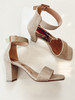 Ariana Gold Shimmer Heels Shoes FINAL SALE