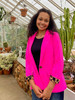 Stacie Animal Print Blazer *Hot Pink*