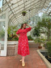 Liberty Smocked Red Floral Dress