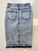 The Moto Denim Skirt *Light Acid Wash* FINAL SALE