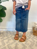 Avery *Kids* Modest Denim Skirt *Vintage Wash*