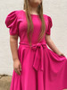 Kadie Circle Skirt Dress *Hot Pink*