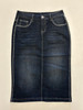 Sadie Denim Skirt-Vintage Black