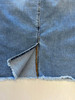 Bria TNR JEANS Indigo Frayed Hem Denim Skirt