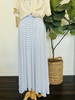 Nautical Stripe Asymmetrical Hem Skirt