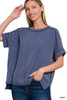 Ribbed Knit Top *Navy*
