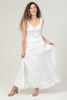 Tiered Boho Maxi Skirt *White*