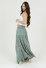 Tiered Boho Maxi Skirt *Cactus Print*