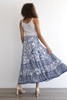 Tiered Boho Maxi Skirt *Blue Paisley*