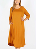 T Shirt Swing Dress Desert Mustard *Long Sleeve*