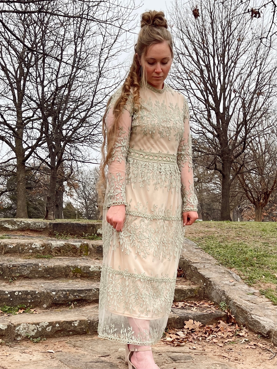 Isabella Lace Dress *Sage* - The Klassy Girl Boutique Isabella Lace Dress *Sage* - The Klassy Girl Boutique