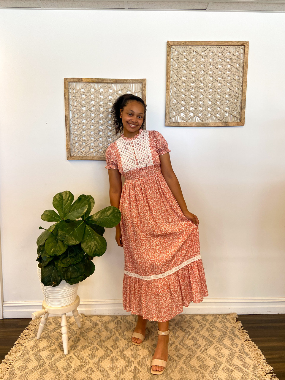 Daisy Darling Dress *Pink* FINAL SALE - The Klassy Girl Boutique