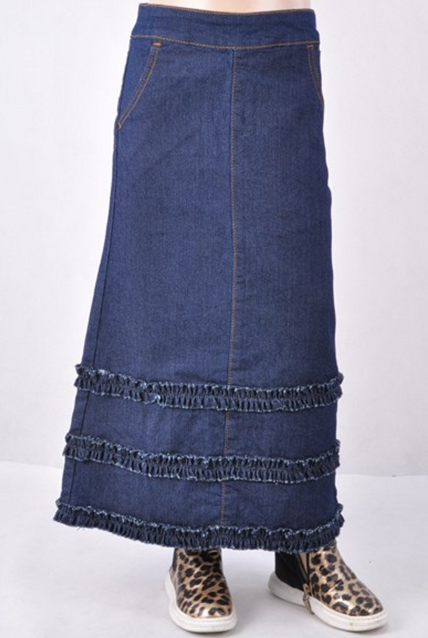 be girl denim skirts