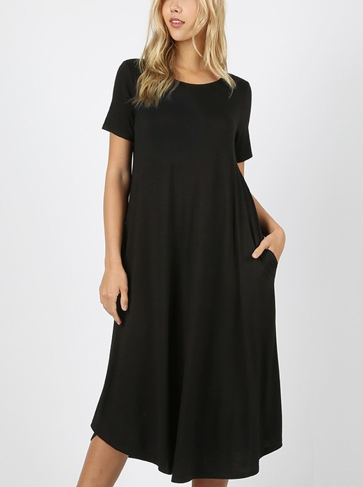 ladies black dress tops