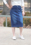 Taylor Embelished Pocket Denim Skirt 