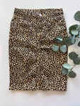 Colored Denim Skirt Leopard *Girls*
