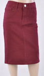 Colored Denim Skirt Burgundy *Girls*