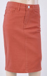 Colored Denim Skirt Terracotta *Girls*