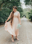 Kate Lace Overlay Dress *Blush*