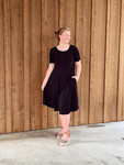 Tee Shirt Swing Dress *Black*