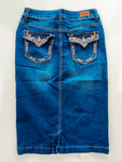 Ida Embroidered Pocket Denim Skirt 