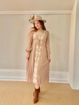 Bohemian Tassel Embroidered Dress *Taupe*