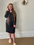 Comfy Vibes Loungewear Hoodie Dress *Black*