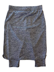 Athletic Shirt Tail Skirt With Leggings *Space Dye Charcoal*