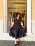 Mable Spotted Dress *Black*