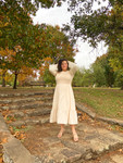 Evening Elegance Shimmery Smocked Dress *Ivory* 