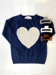 Matters Of The Heart Sweater *Navy* FINAL SALE