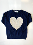 Matters Of The Heart Sweater *Navy* FINAL SALE