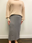 Mallory Ribbed Skirt *Gray*