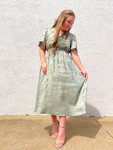 Estelle Shimmery Midi Dress *Sage*